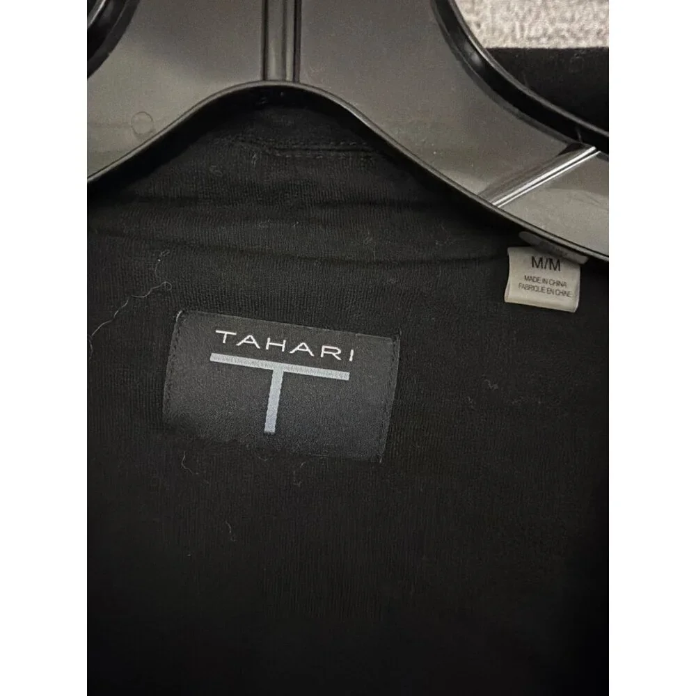 Tahari Soft Unstructured Black Blazer Size M - Picture 2 of 3
